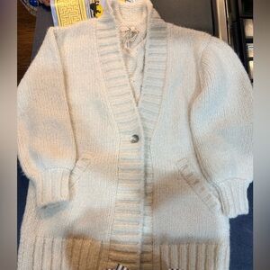 Faherty Cream Cardigan Sweater